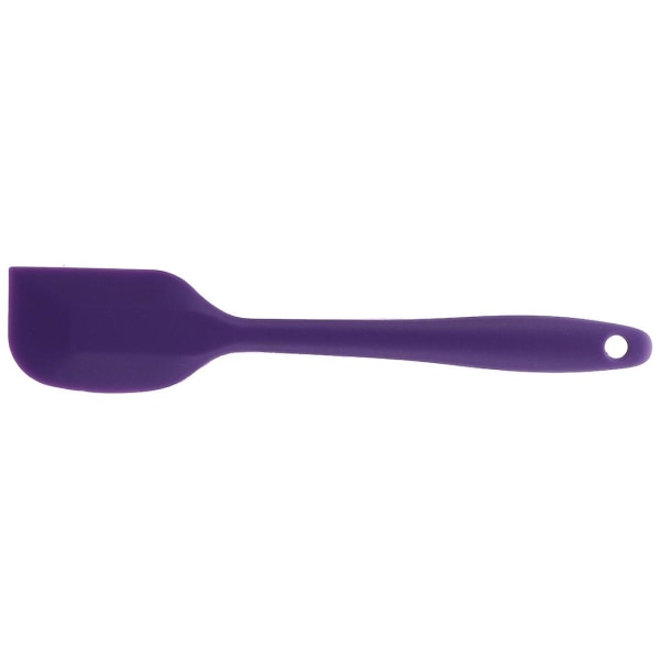 Silikoninen lastalla lusikka keittiöväline kakkusekoitin ruoanlaitto leivinsekoitin kaavin (violetti) 21cm