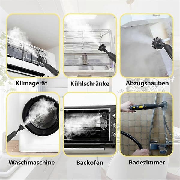 12 st Tillbehör för Easyfix SC1 SC2 SC3 SC4 SC5 Ångtvätt Rund Borste Set Munstycksbyte