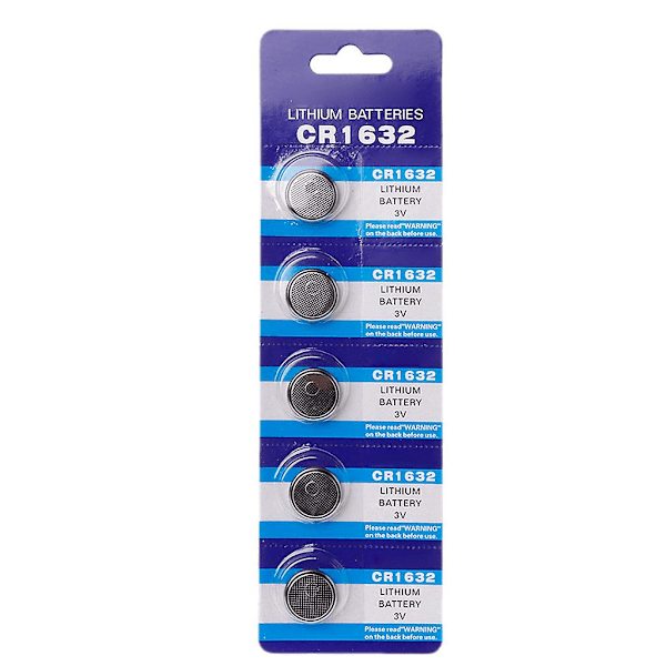 5 stk CR 1632 Batterier Langtidsholdbare & Høj Kapacitet CR1632 Lithium Batteri 3V
