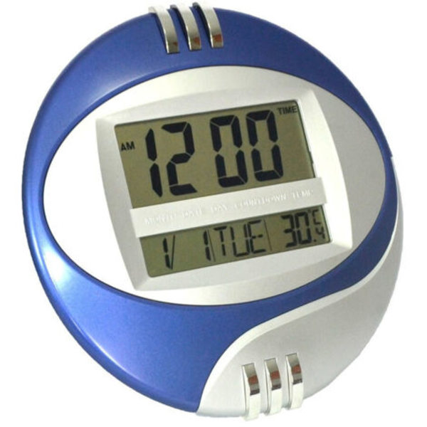 Digital väggklocka bordsvägg datumvisning temperaturvisning LCD-display