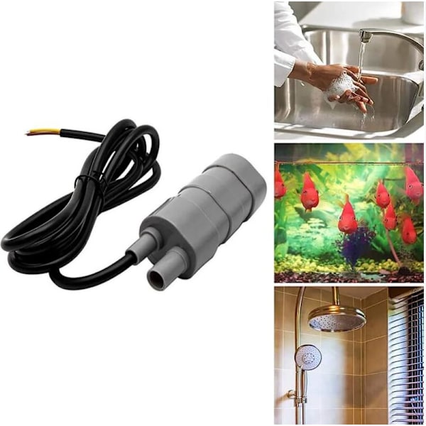 12V 840L/h upotettava vesipumppu suuri virtauspumppu