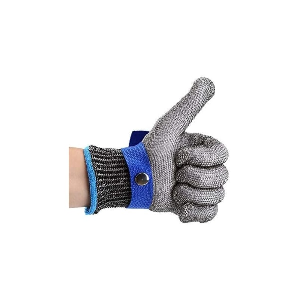 Skärbeständiga handskar i rostfritt stål Säkerhetsarbetshandske nivå 5 skydd (L)