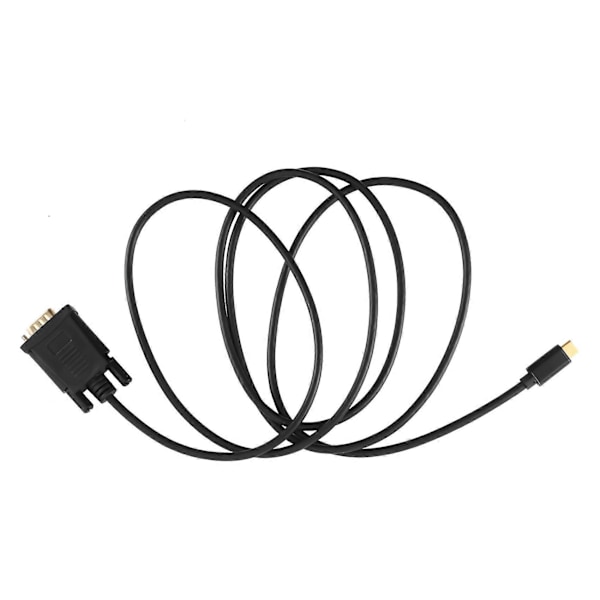 Type C til VGA-konverterkabel USB C til VGA-adapterkabel USB3.1 Type C-kabel til 12-tommer bærbar computer 1,8M