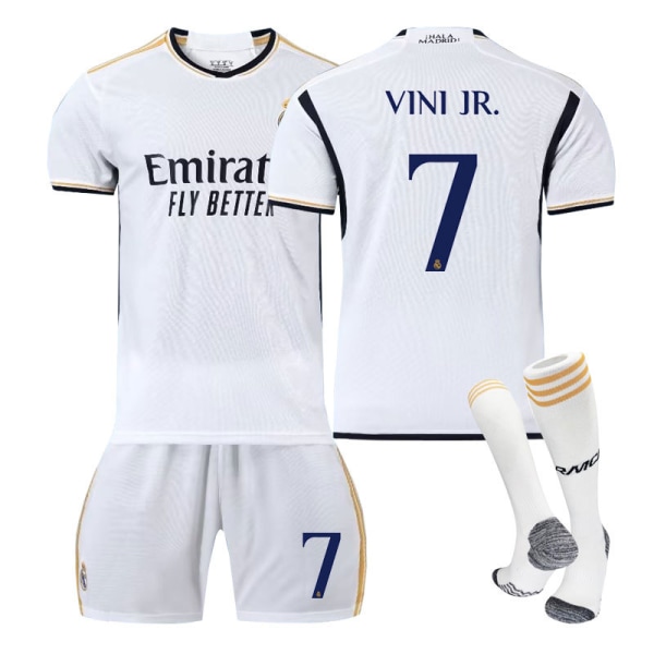 2324 Real Madrid hemmaträningsdräkt tröja sportuniform fotboll för män och kvinnor NO.7 16