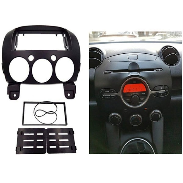 DVD-ramme, lydtilpasningsadapter, instrumentpanel, stereoanlegg, dash-trim for 2 2010 Demio 2007+