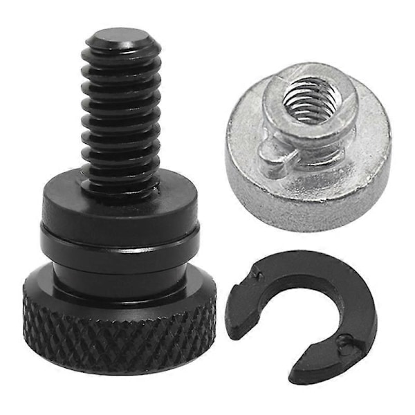 1/4 tommers svart bakskjerm passasjersete bolt fane skrue mutter for Sportster XL 883 1200 Fatboy Road King Softail tilbehør