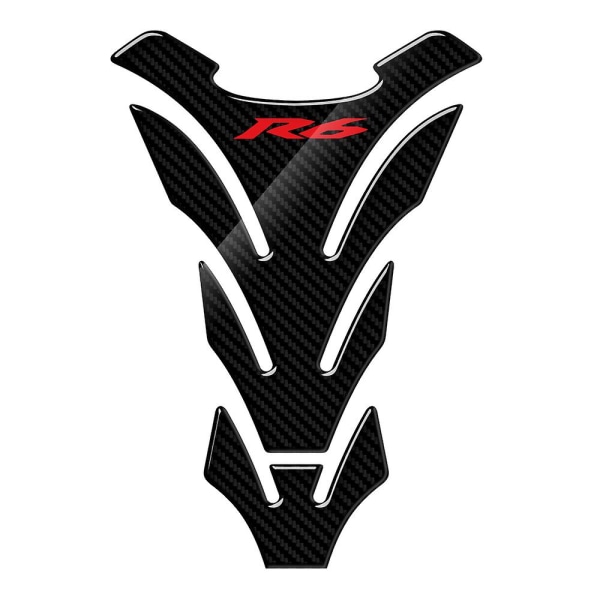 For Yamaha Yzf-r6 R6 Tankpad-dekaler 3d karbon-look motorsykkel Tank Pad Protector-klistremerker