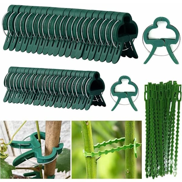 90-pakke hageklemmer for planter