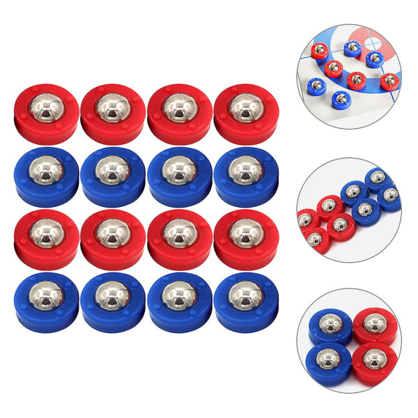 16st Bordsskiva Shuffleboard Game Sliding Beads Desktop Shuffleboard Speltillbehör