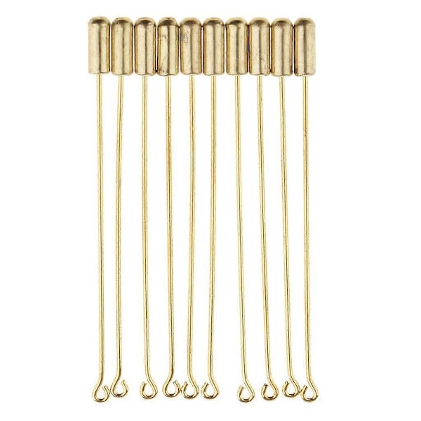 10 stk. Lang Stift Nål Broche Nål Håndlavet DIY Jakkesæt Krave Revers Nål Mode