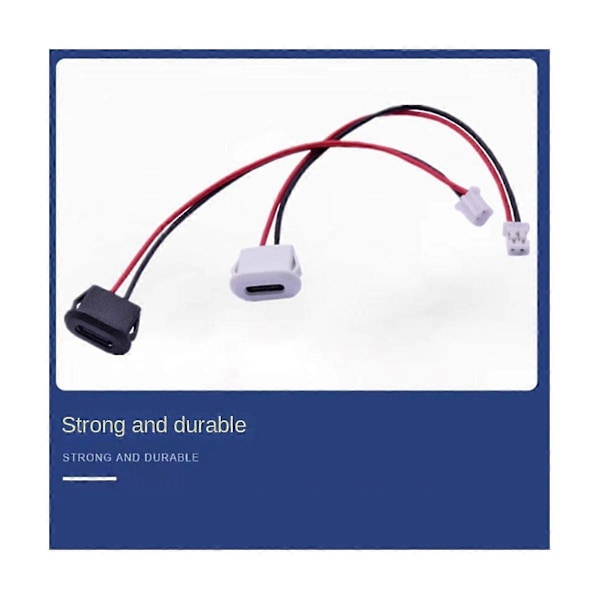 10 st USB Typ C Kontakt Jack Hona Typ-C med Kortspänne Hög Ström Snabbladdning Jack Port USB-C Laddarplugg B