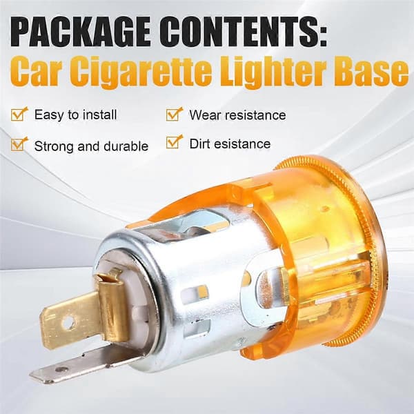 Billighter Base Lighter Socket Plug Elementer Bezel 51167052720 For MINI Biltilbehør
