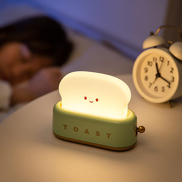Brødristerformet kreativ genopladelig LED-bordlampe