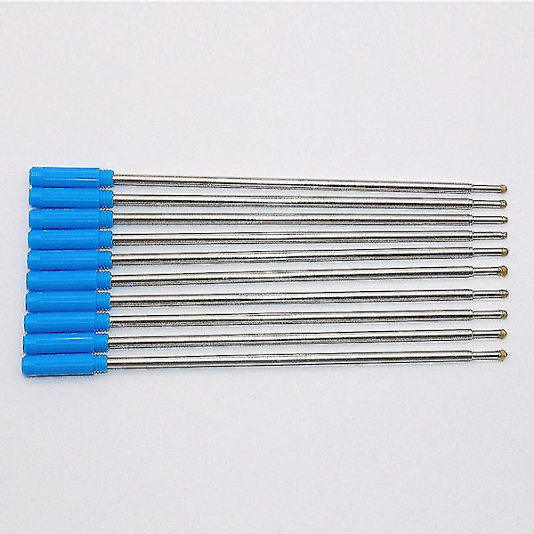 10 st kulspetspennrefill med korsform, medium bläck & svart Wf Hfmqv
