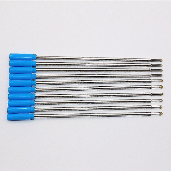 10 X Krydstype Kuglepen Refills Blæk Medium & Sort Wf Hfmqv