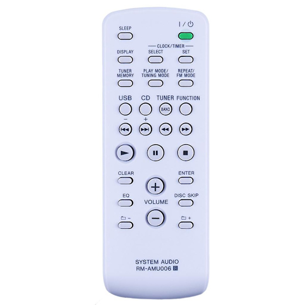 Kaukosäädin Sony Mini Hi-Fi -järjestelmälle, ohjain RM-AMU006, korvaava kaukosäädin FST-ZUX9 LBT-ZUX9 MHC-EX9