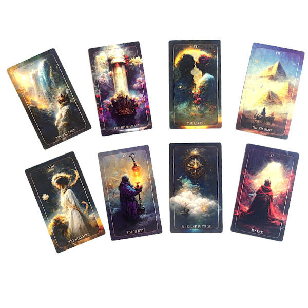 12X7CM Delusion Tarot -pakka Delusion Tarot -kortit 78 pelin jouluviihdekorttia
