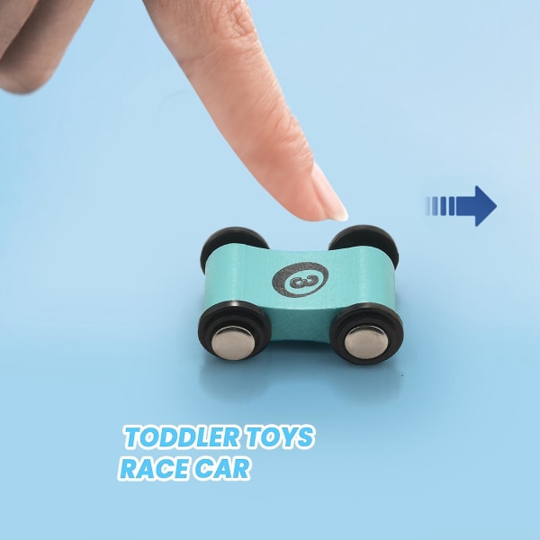 Träbilramp Racerbana leksak Toddler Leksats Ersättningsbilar 12-pack Den bästa
