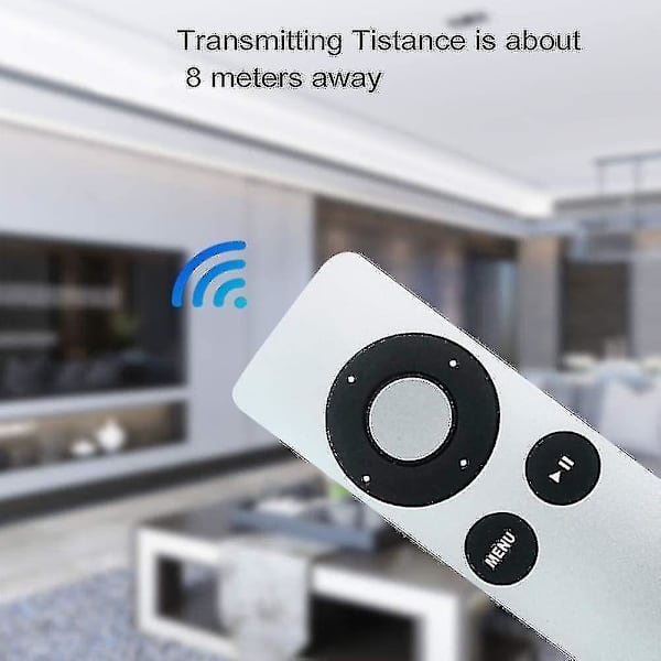 Ersättning Apple TV-fjärrkontroll för Apple TV 1 2 3 4 A1156 A1427 A1469 A1378 Apple Tv2 Tv3 - Apl Tv Mc377ll/a Fjärrkontroll gjord av plast (inte original) Xi