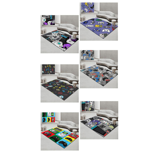 1 stk spillkonsoll stue soverom teppe spill videospill håndtak seng teppe område teppe (M4 60*90CM)