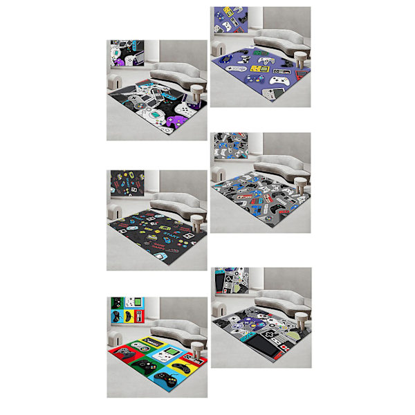 1 stk Spillkonsoll Stue Soverom Teppe Spill Videospill Håndtak Sengeteppe Område Teppe (Y1 50*80CM)
