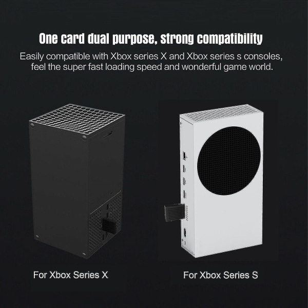 Bärbar 1 Tb extern SSD för Xbox Series X/s, extern konsol hårddiskkonverteringslåda M.2 expansionskortlåda 32g bandbredd
