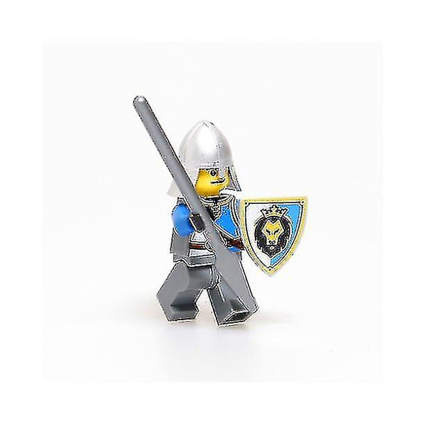 12 stk. Middelalderfigurer Ridder Minifigur Soldat Actionfigur Byggeklodser Legetøj Børnelegetøj Gave Samling