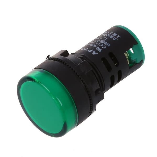 Rød, gulgrønn lyslampe 22 mm LED pilotdisplaypanel AC 220 V 3