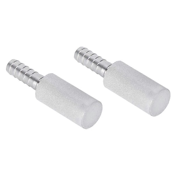 2st 0,5m Bubbel Diffusions Syresten Rostfritt Stål Luftningssten 1/4in OD Barb Anslutning För Akvarium Damm Fisk Tank