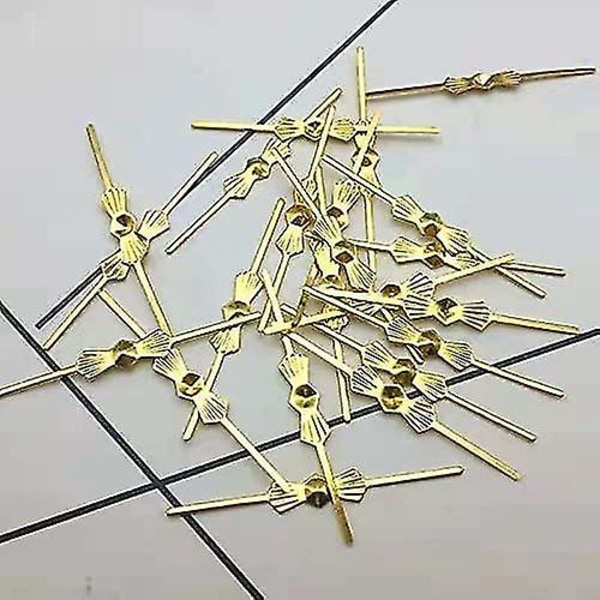 100 stk. 33mm lysekronelampe delkoblinger klips sløyfebåndspenner for feste krystallperledeler lysekronerstatninger belysningstilbehør (go