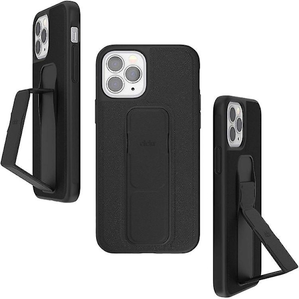 CLCKR-kotelo ja -teline iPhone 12:lle / iPhone 12 Prolle - Saffiano Black