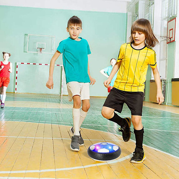 1 kpl Hover Soccer -pallo, Ilmavoiman Leijuva Jalkapallolevy LED-valolla, Lasten Leikkipallo Sisä- ja Ulkoaktiviteetteihin, Paras Lahja Pojille ja