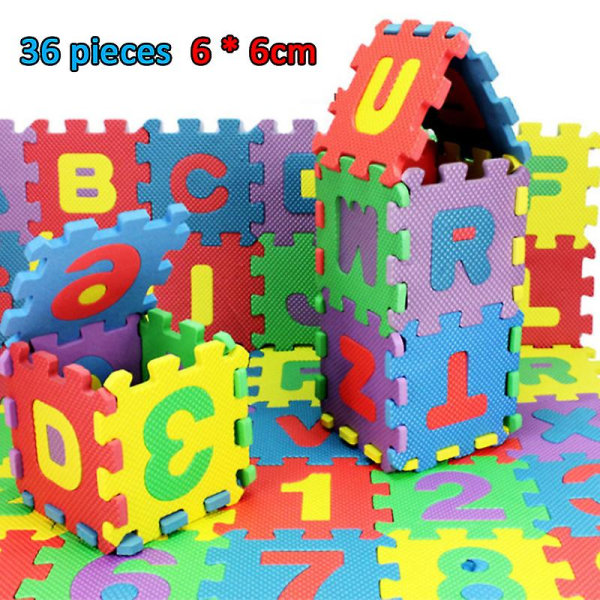 36 kpl Alphabet Baby Foam leikkimatto lasten pehmolelu ryömivä palapeli lattia hauskaa