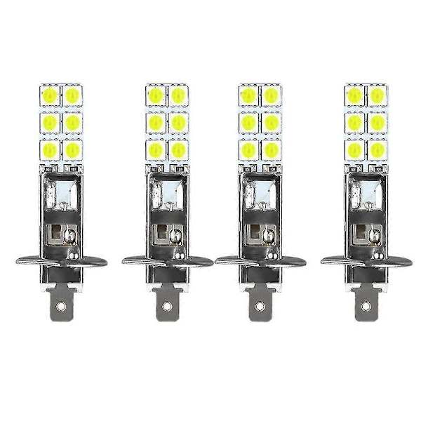 4 stk. H1 6000k Super White 80w LED-forlygtesæt Tågeforlygte