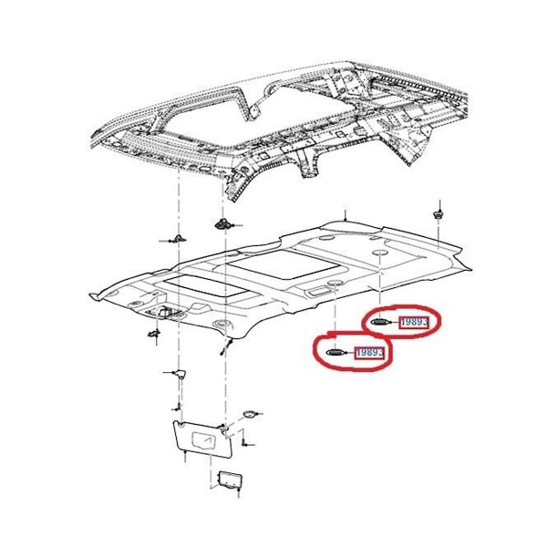 Auton kattokattoilmastointi- ja lämmitysilmaventtiili BB5Z-19893-CA Explorerille 2011-2019 BL1Z-19893-AA BB5Z-19893-AA B