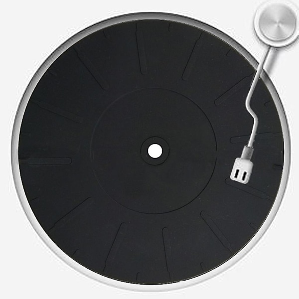 170mm Silikon Skivtallriksmatta Fonograf för LP Vinylskivor Antistatisk Matta
