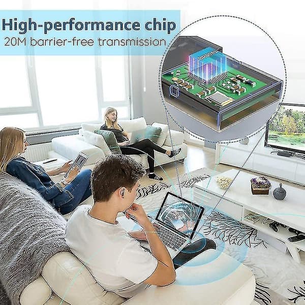 Kompatibel med USB Bluetooth 5.0 Adapter til PC Win10/8.1/8/7/Bluetooth Dongle