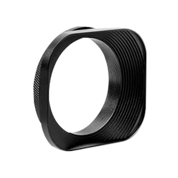 52mm Kaliber SLR Mikro-Enkellins Skydd Fyrkantig Aluminiumlegering Linsskydd för Sony, Canon, Nikon, Fuji