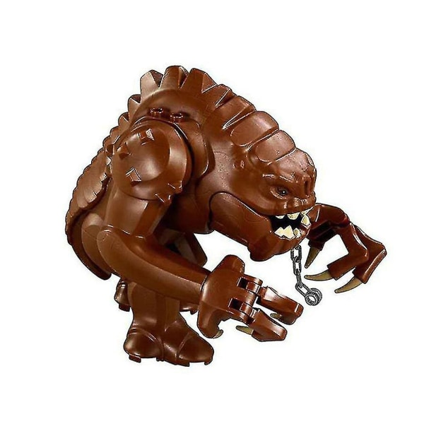 Star Wars Figurer Rancor Monster Vrede Udskiftningsblokke Mørkebrun Legetøjsspil