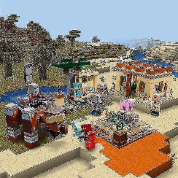 Sx1044 700st The Illager Raid Village Set Minecraft My World Series