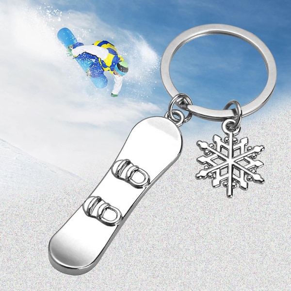 Talviurheilusuksien avaimenperä - lumilaudan avaimenperä, pieni lahja