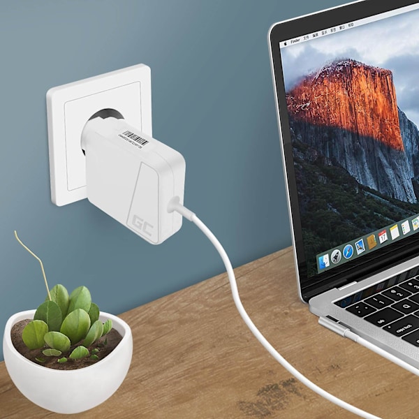 60W MagSafe Strömadapter för MacBook / MacBook Pro 13 '' Snabb Säker - Vit