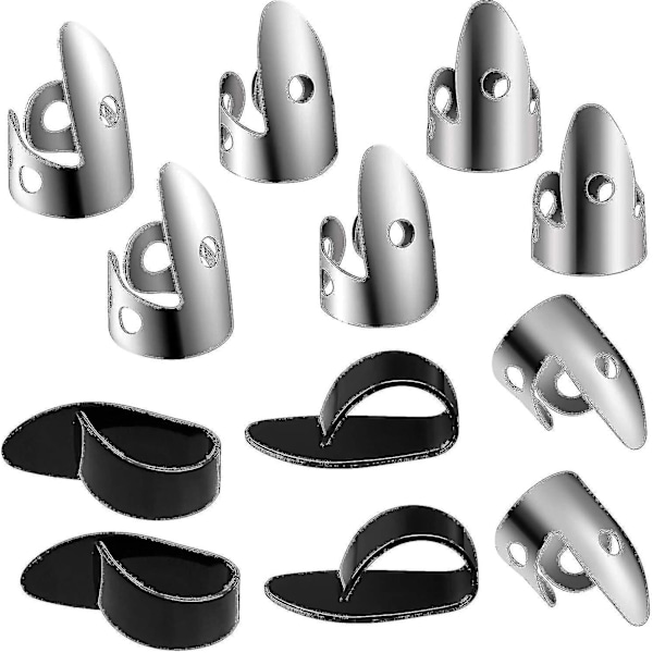 12-pack Stål Fingerplock för Gitarr, Banjo och Andra Instrument