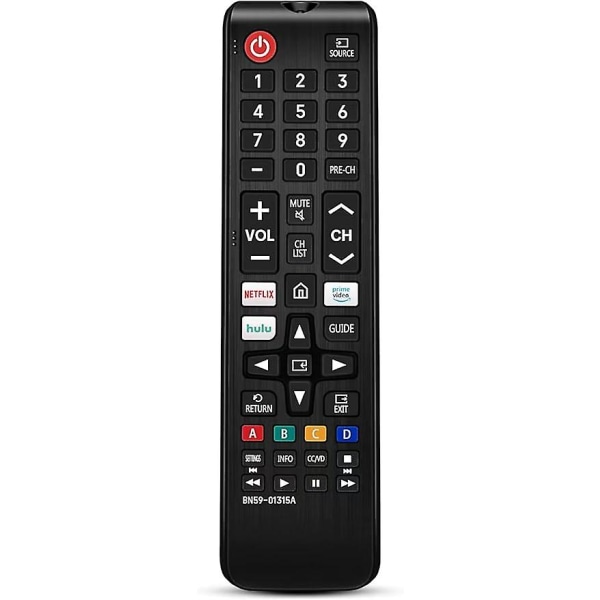 Universal fjärrkontroll för Samsung Smart-tv, kontrollbyte passar för 4k Uhd Qled HDtv led-tv, med Hulu Netflix Prime-videoknappar