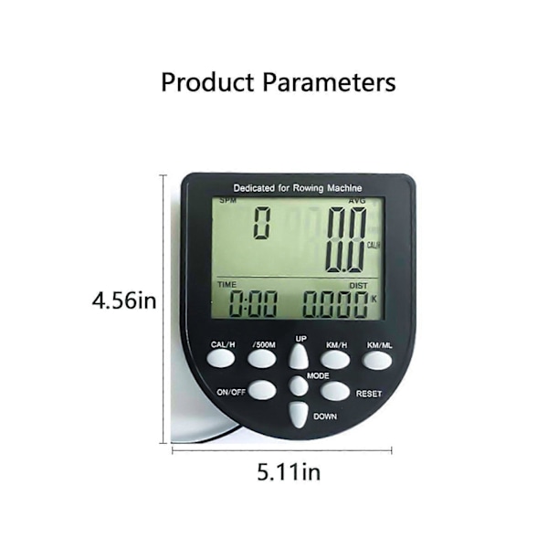 Romaskin Monitor Skjerm med Bluetooth APP for Romaskin js