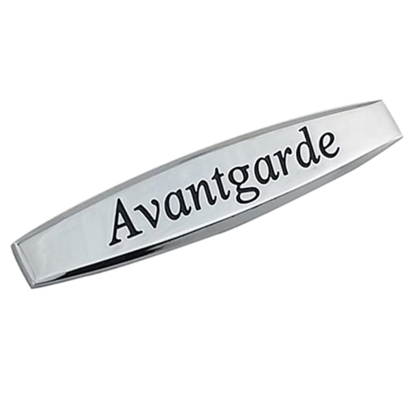 Metall Avantgarde Letters Bilskjerm-emblem-emblem Bakre støtfanger Trunk-klistremerke Dekor