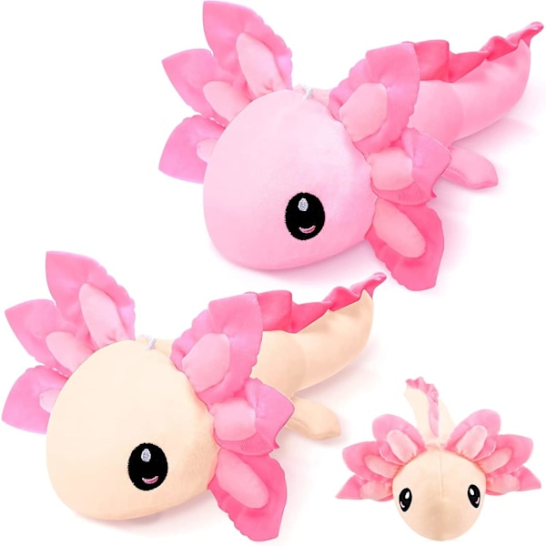 Axolotl Plyschdocka Stoppade Leksaker 2 Stycken Axolotl Plysch Stoppade Salamander Axolotl Stoppade Djur 14 Tum Axolotl Plyschdjur Axolotl Plyschleksak Mjuk Axolot