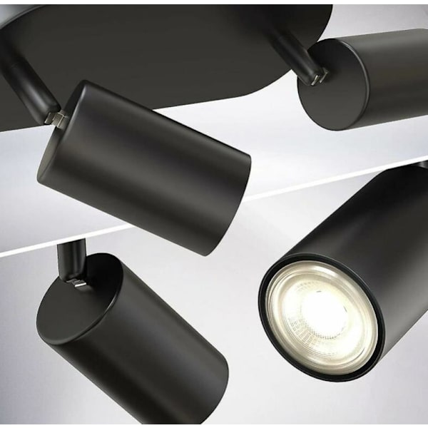 Justerbar loftspot, sort mat 20W