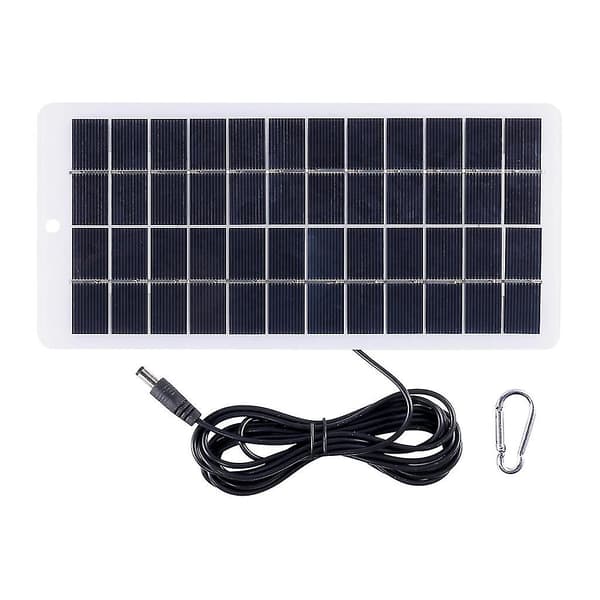 10W USB Solpanel, 12V Højtydende Polysilicium Modul Vandtæt Soloplader med Solcelle til Camping