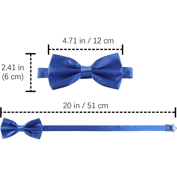 Forhåndsbundet sløyfe for menn til bryllupsfest Fancy vanlig justerbar sløyfe slips gave